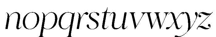 Ninna Italic Font LOWERCASE