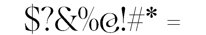 Ninna Regular Font OTHER CHARS