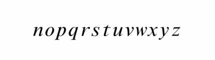 Nimbus Roman Mono Regular Italic Font LOWERCASE