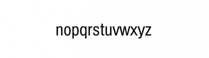 Nimbus Sans Complete Condensed Regular Font LOWERCASE