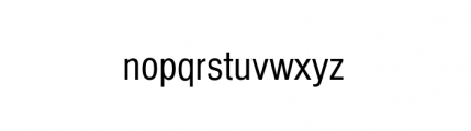 Nimbus Sans Complete D Condensed Bold Font LOWERCASE