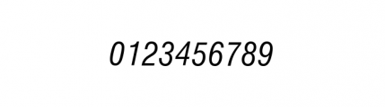 Nimbus Sans Complete D Condensed Regular Italic Font OTHER CHARS