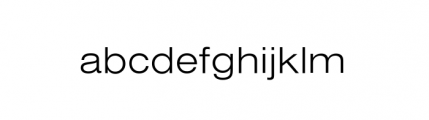 Nimbus Sans Complete D Extended Light Font LOWERCASE