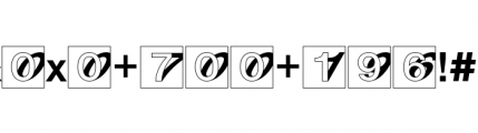 Nimbus Sans Complete D Initials Bold Font OTHER CHARS