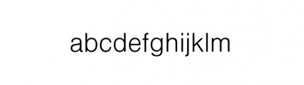 Nimbus Sans Complete D Light Font LOWERCASE