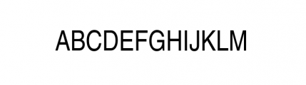 Nimbus Sans Complete L Condensed Regular Font UPPERCASE