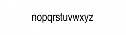 Nimbus Sans Complete L Condensed Regular Font LOWERCASE