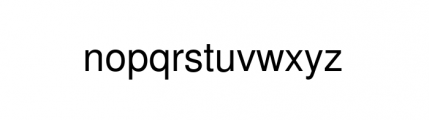 Nimbus Sans Complete L Regular Font LOWERCASE