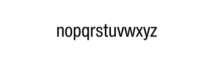 Nimbus Sans Novus Complete Condensed Medium Font LOWERCASE