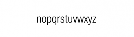 Nimbus Sans Novus Complete Condensed Regular Font LOWERCASE