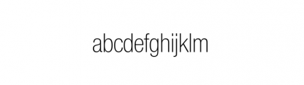 Nimbus Sans Novus Complete D Condensed Light Font LOWERCASE