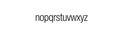 Nimbus Sans Novus Complete D Condensed Regular Font LOWERCASE