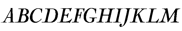 Nicolas Cochin Regular Italic Font UPPERCASE
