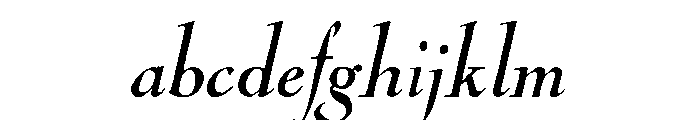 Nicolas Cochin Regular Italic FONT