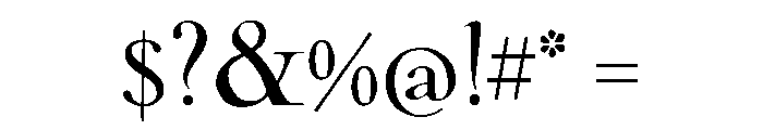 Nicolas Cochin Regular Font OTHER CHARS