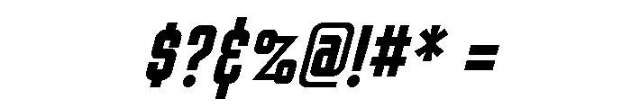 Nicotine Bold Italic Font OTHER CHARS