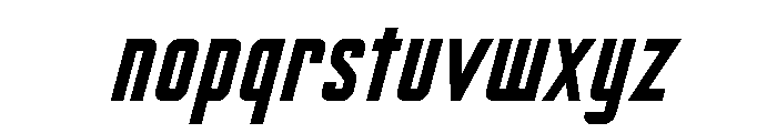 Nicotine Bold Italic Font LOWERCASE