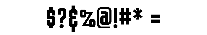 Nicotine Bold Font OTHER CHARS