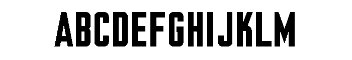 Nicotine Bold Font UPPERCASE
