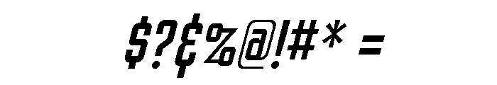 Nicotine Regular Italic Font OTHER CHARS
