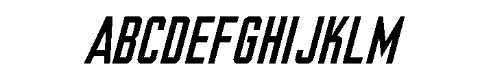 Nicotine Regular Italic Font UPPERCASE