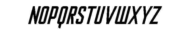 Nicotine Regular Italic Font UPPERCASE