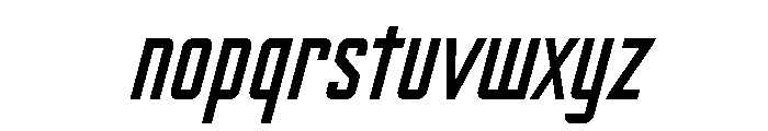 Nicotine Regular Italic Font LOWERCASE