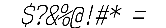 NK57MonospaceCdLt-Italic Font OTHER CHARS