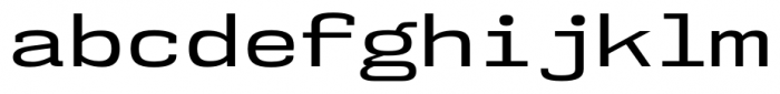 NK57 Monospace Expanded Regular Font LOWERCASE