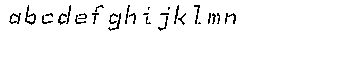 NK Fracht Square Regular Italic Font LOWERCASE