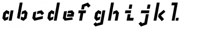 NK Fracht Square Black Italic Font LOWERCASE