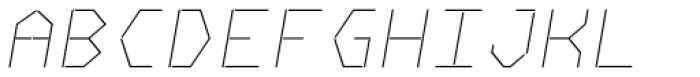 NK Fracht Square Thin Italic Font UPPERCASE
