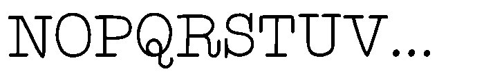 NmHeritage Font UPPERCASE