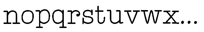 NmHeritage Font LOWERCASE