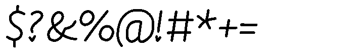 NmMomo Font OTHER CHARS