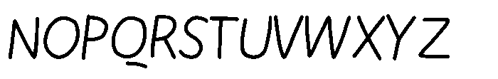NmMomo Font UPPERCASE