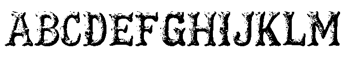 NN-Halloween Bone Yard Regular Font UPPERCASE