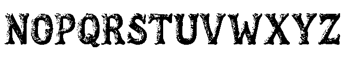 NN-Halloween Bone Yard Regular Font UPPERCASE