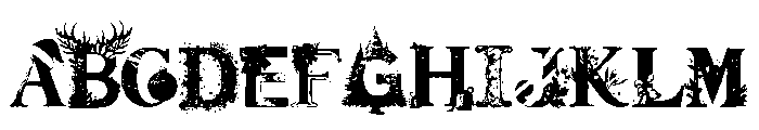 NN-Watercolor Christmas Regular Font UPPERCASE