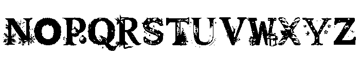NN-Watercolor Christmas Regular Font UPPERCASE