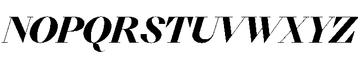NN DidotModern STD BlackItalic Font UPPERCASE