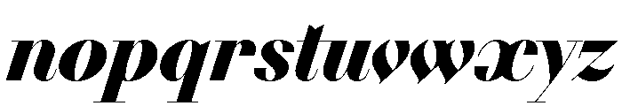 NN DidotModern STD BlackItalic Font LOWERCASE