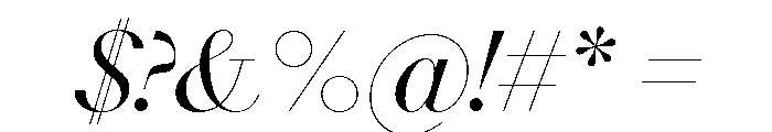 NN DidotModern STD Italic Font OTHER CHARS
