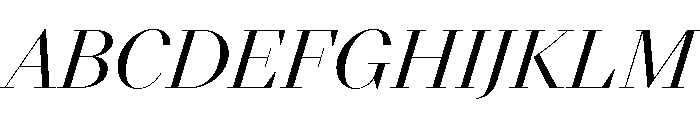 NN DidotModern STD Italic Font UPPERCASE