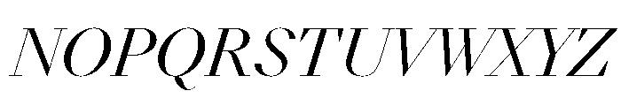 NN DidotModern STD Italic Font UPPERCASE