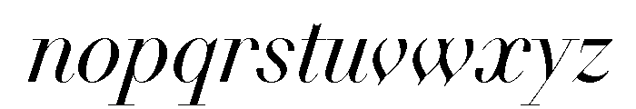 NN DidotModern STD Italic Font LOWERCASE