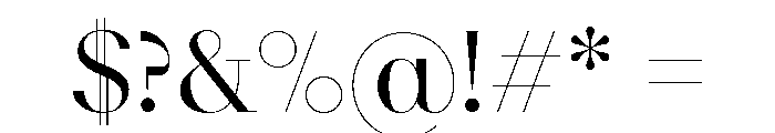 NN DidotModern STD Regular Font OTHER CHARS