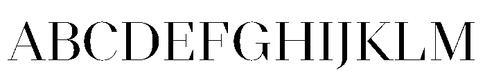 NN DidotModern STD Regular Font UPPERCASE