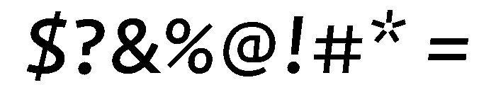 NN Medien Medium Italic Webfont Font OTHER CHARS