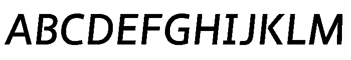 NN Medien Medium Italic Webfont Font UPPERCASE